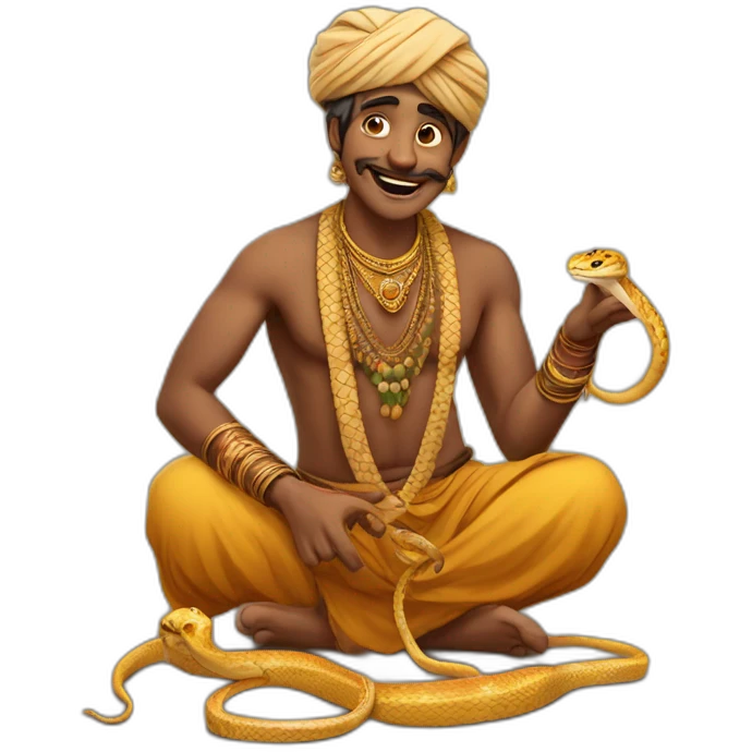 indian snake charmer emoji