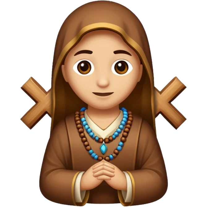 Rosario catolico. Con 10 cuentas por misterio y un solo centro  emoji