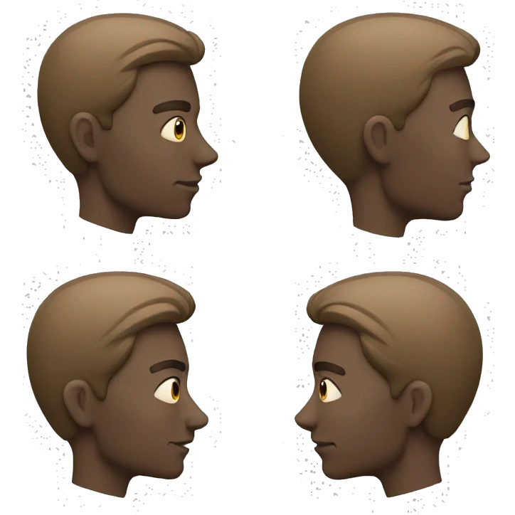 Men thinking emoji