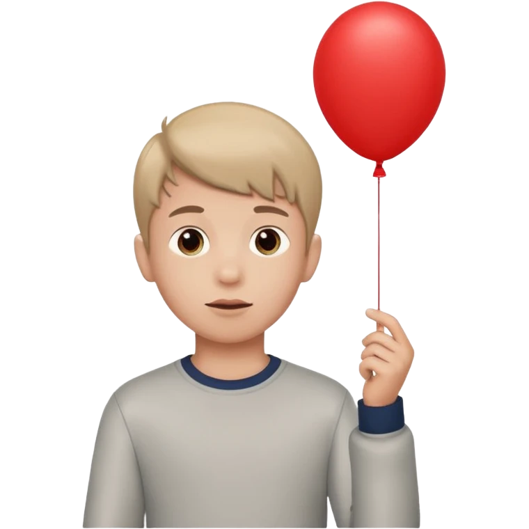 boy with balloon emoji