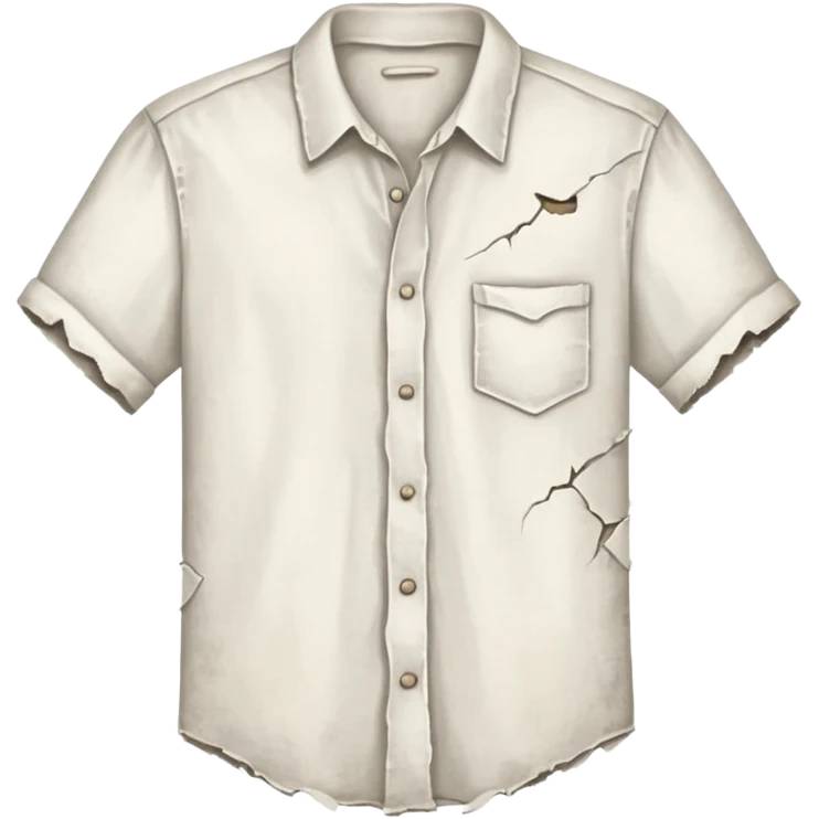 vintage Torn shirt with out pocket emoji