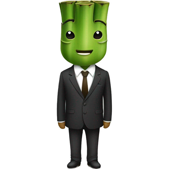 Bamboo slim with suits emoji