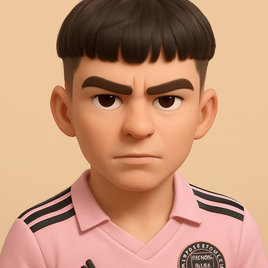 this image in 3d-emoji style with a confident Slavic face and a slimmer face emoji