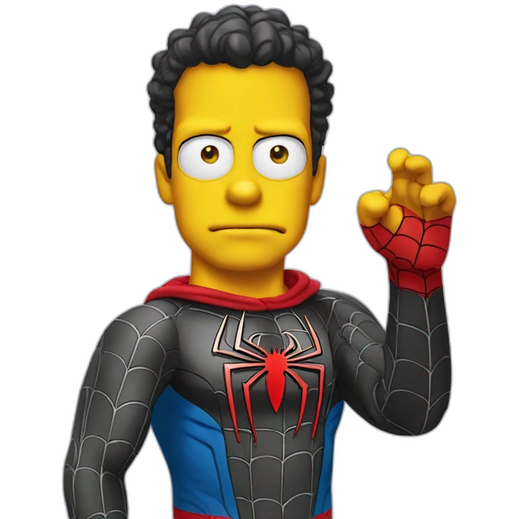 Simpson spider man emoji