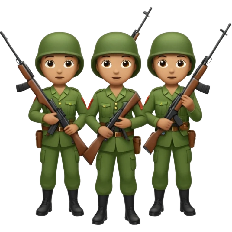 Pangkat prajurit dua TNI emoji