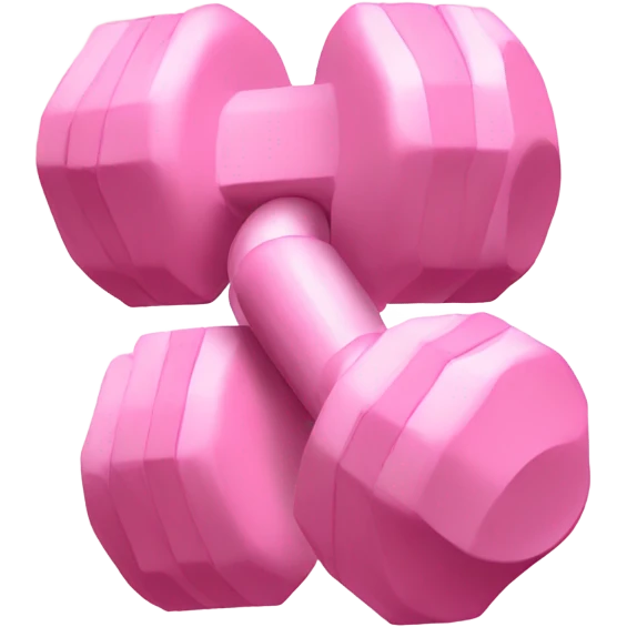 soft pink dumbell emoji