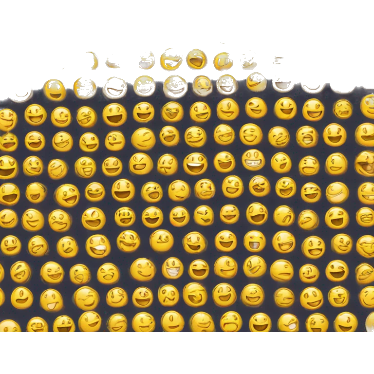 Smile with yellow glow emoji