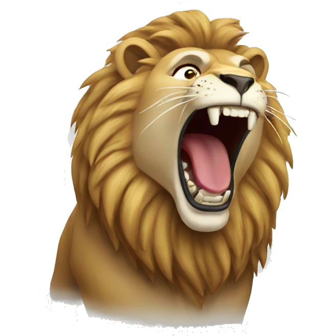 lion roaring emoji
