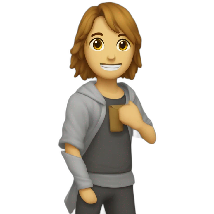 Pandereta tradicional con sonajas emoji