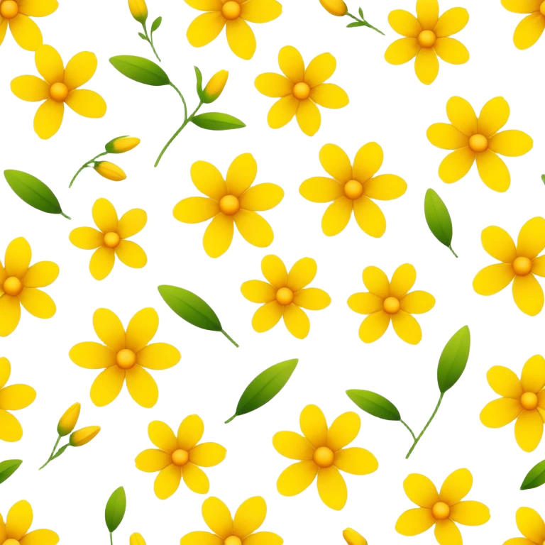 Fleurs jaune emoji