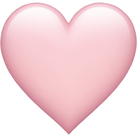 Light pink heart emoji