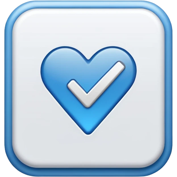 Blue tick in white box for a admin of Roblox emoji