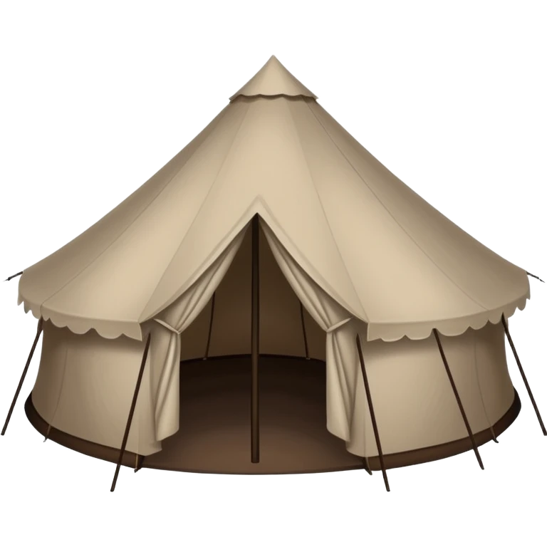 black spray tan oval tent emoji