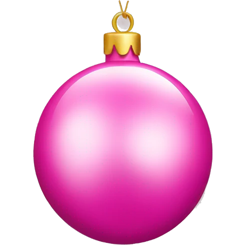 Pink Christmas decoration  emoji