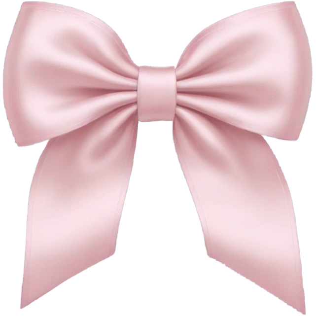 Baby pink bow emoji