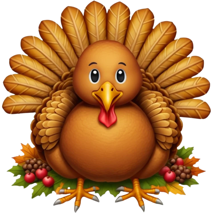 Thanksgiving turkey.  emoji