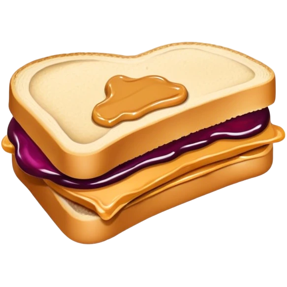 Duck eating PB&J emoji