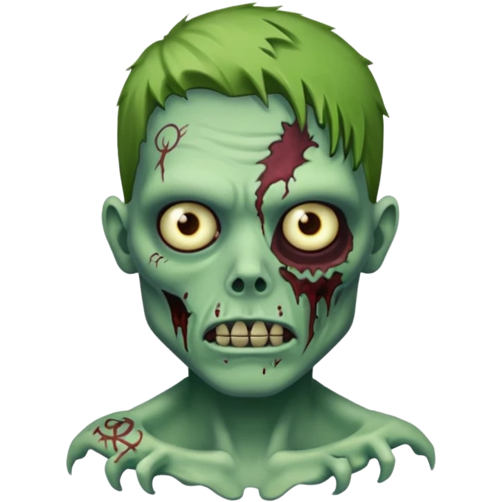 zombie with tattoo emoji