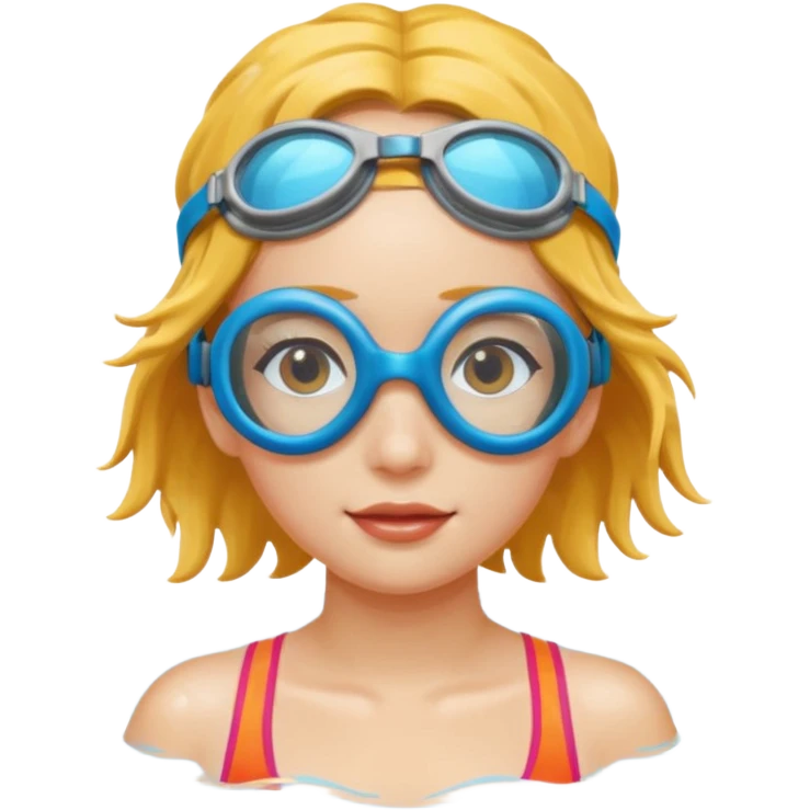Swim Girl with goggles emoji