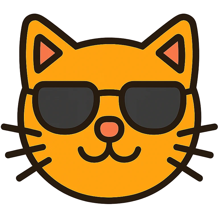cat wearing sunglasses emoji