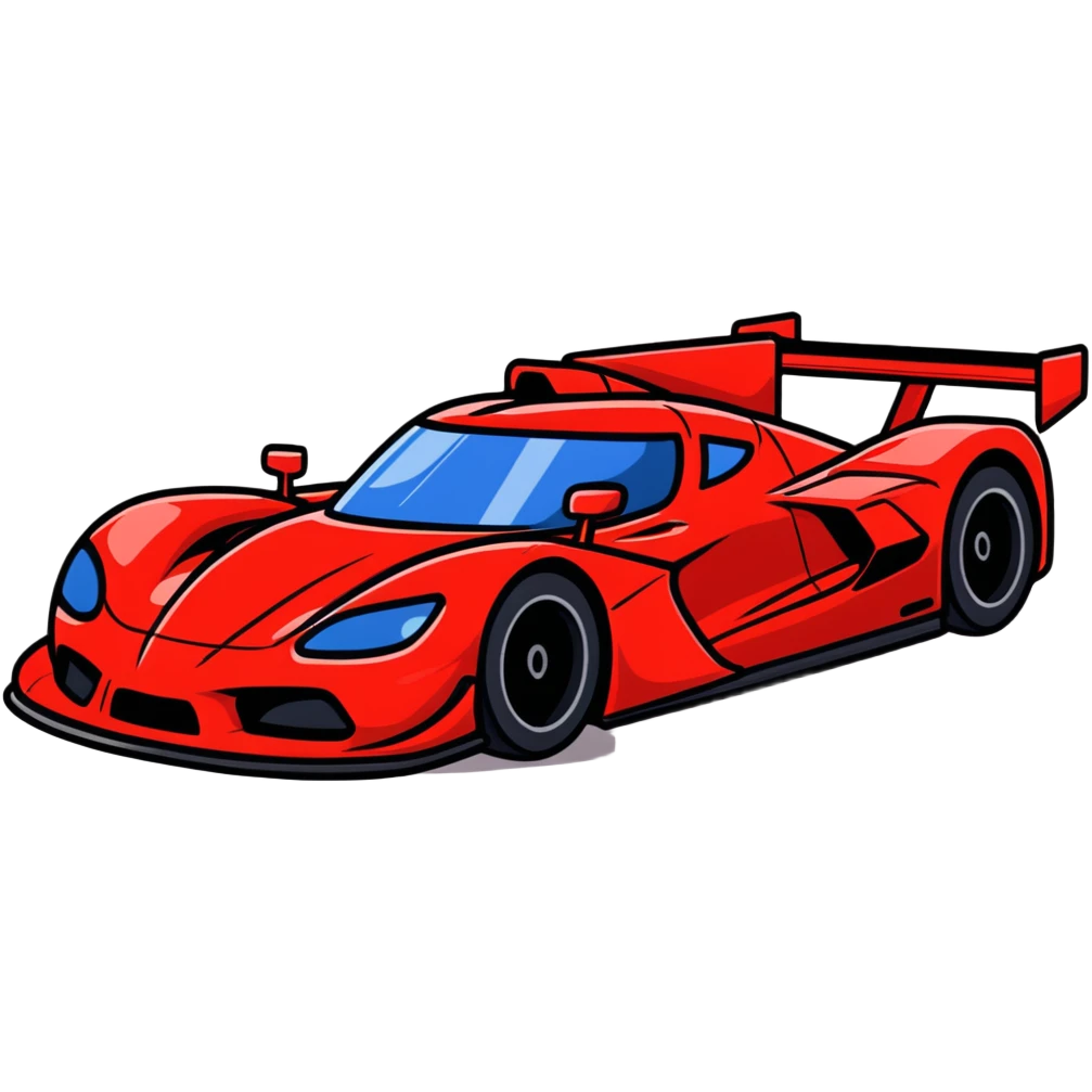 red race car emoji
