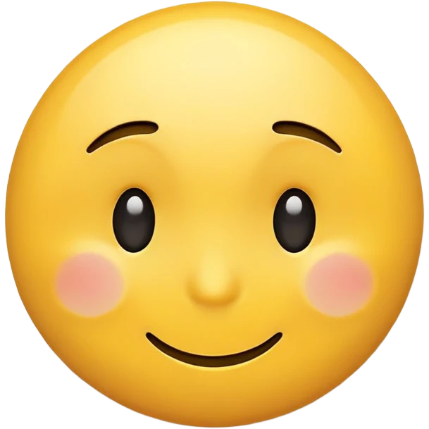 Basic smiley face with raised eyebrows in a concerned way emoji