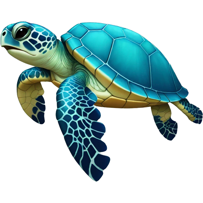 blue sea turtle emoji