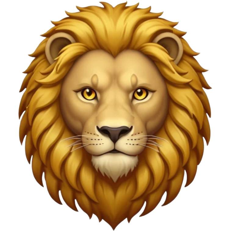 Dark lion emoji