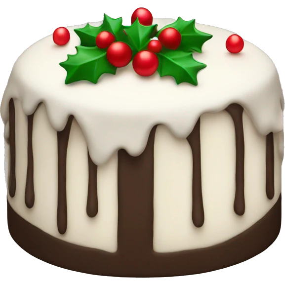 Christmas cake emoji