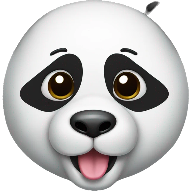 panda with tongue out emoji