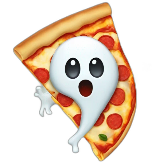 Ghost pizza emoji