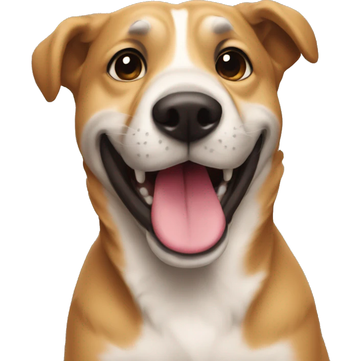perro tomándose una selfie emoji