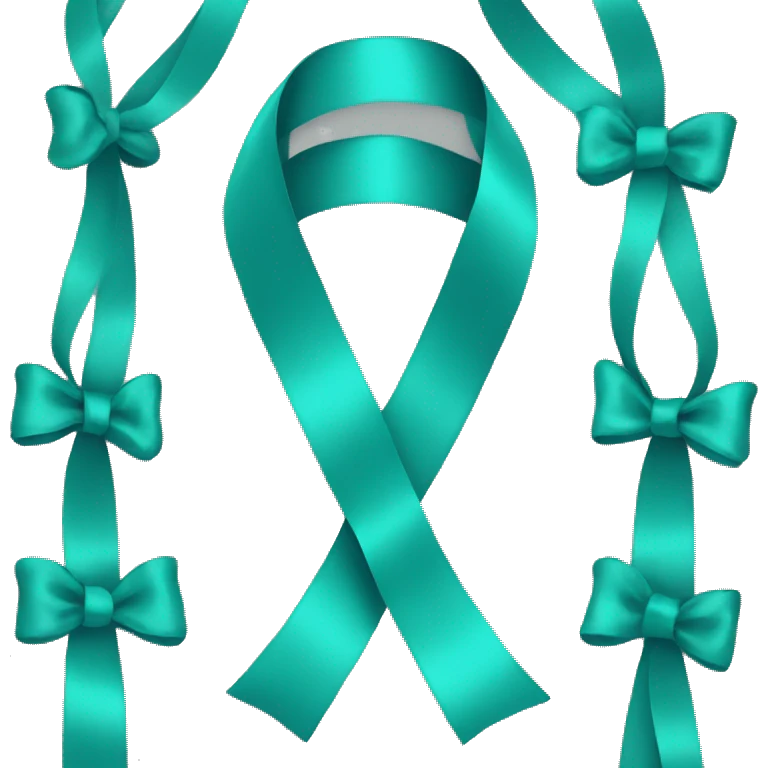 Teal Remembrance Ribbon emoji