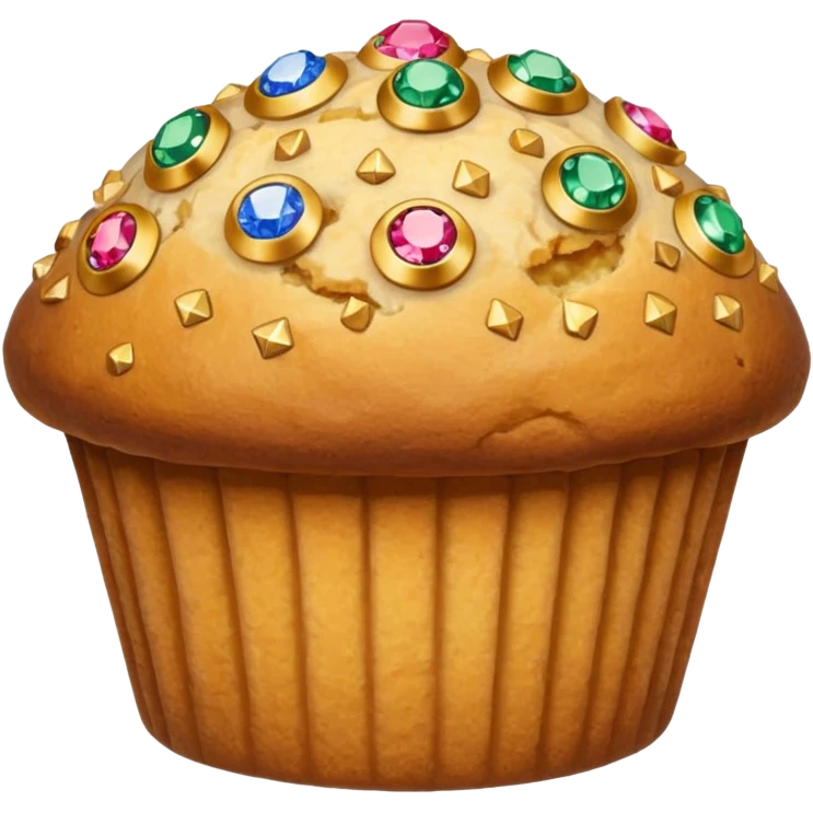 Treasure muffin emoji