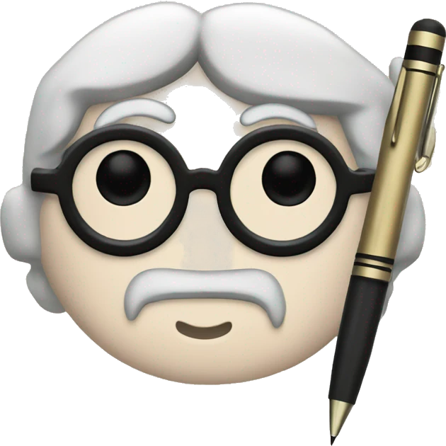 Harry potter write with a pen on a paper emoji