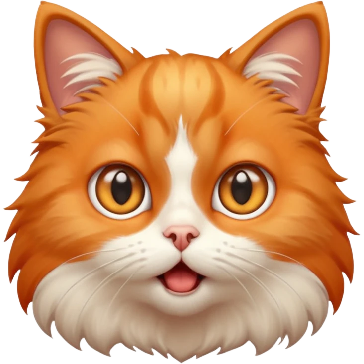 A shocked cat emoji