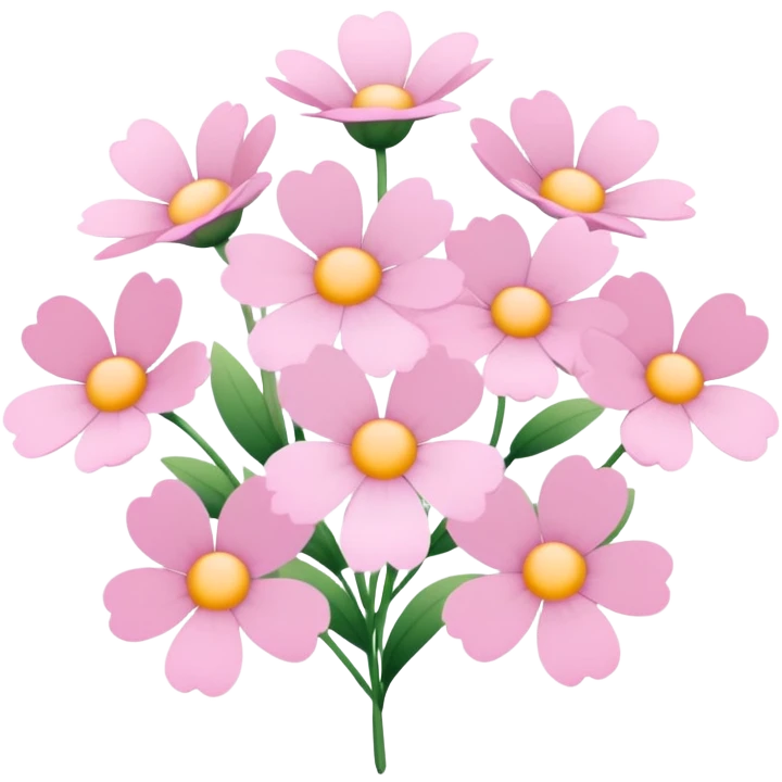 Licht pink flowers emoji