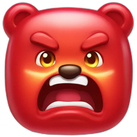 gummy bear angry emoji