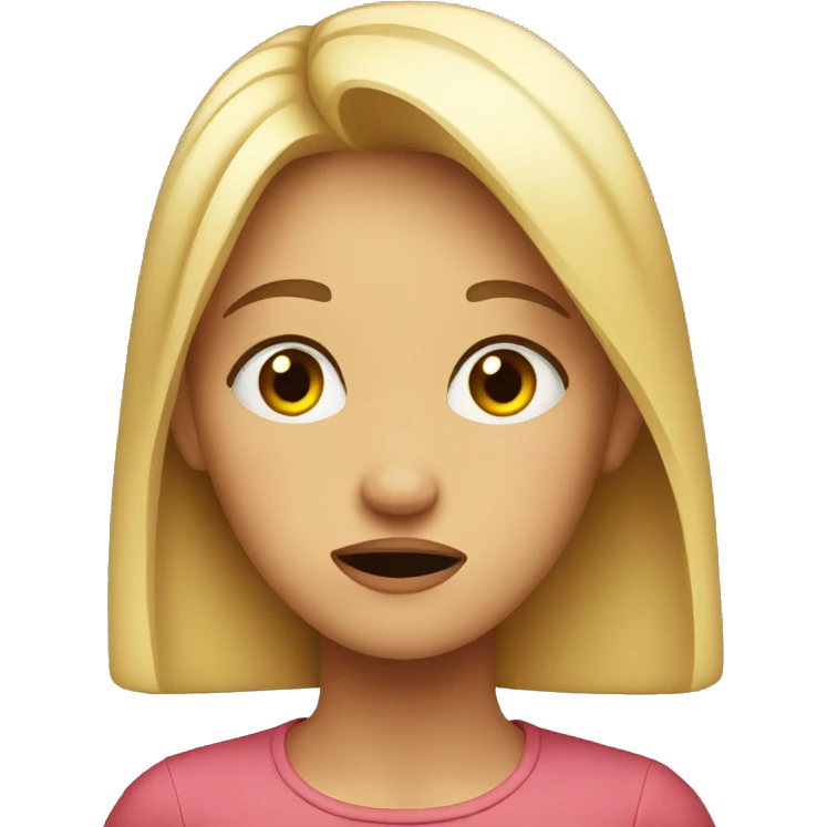 confused girl  emoji