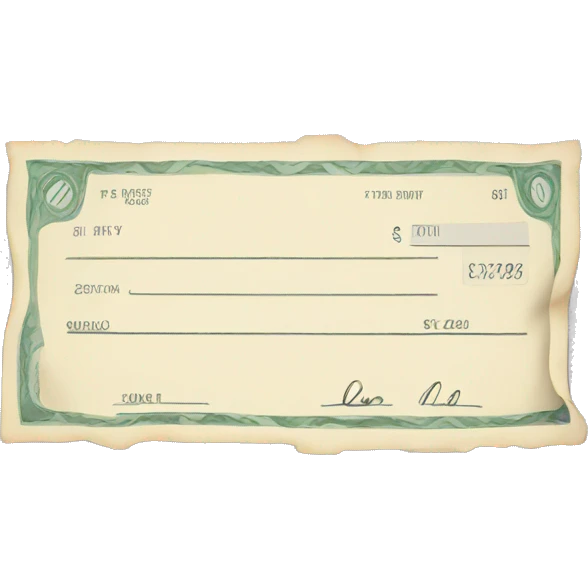 blank check  emoji