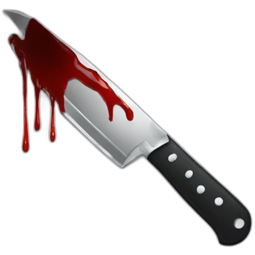 Knife with blood emoji