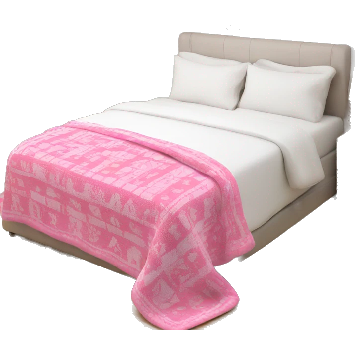 Pink Christmas blanket emoji