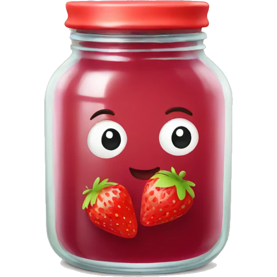 strawberry jam jar emoji