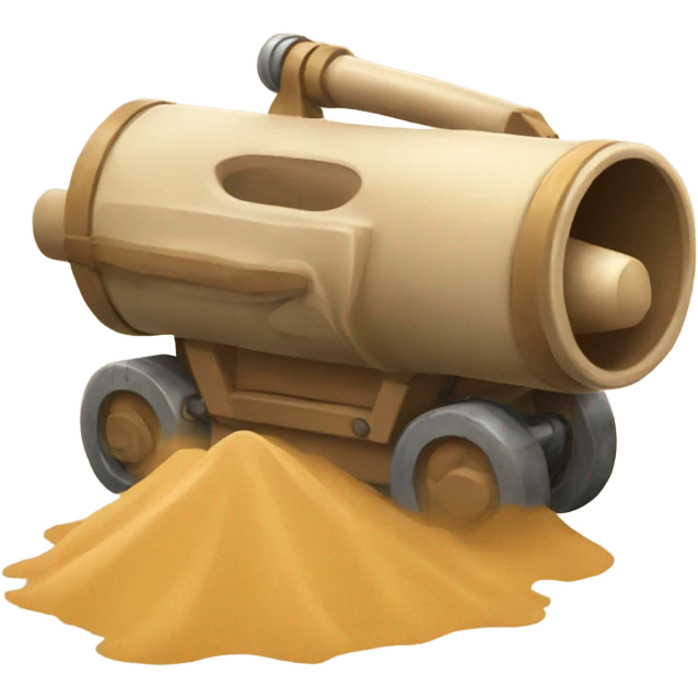 Sand launcher emoji
