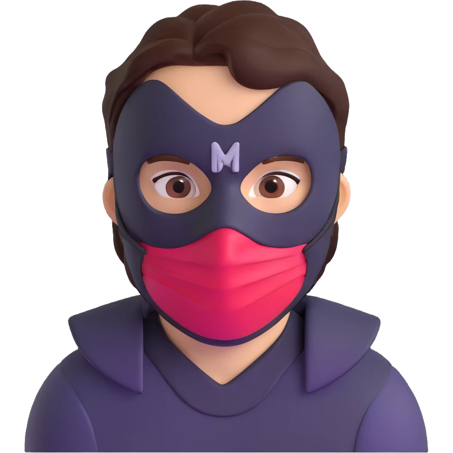Alex the Terrible with mask emoji