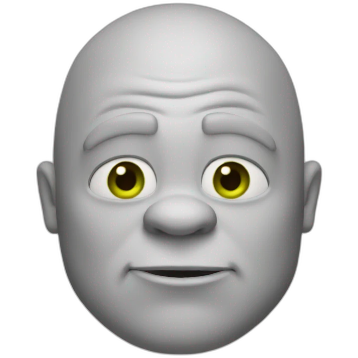 white-shrek emoji