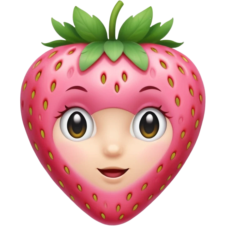 baby pink strawberry emoji