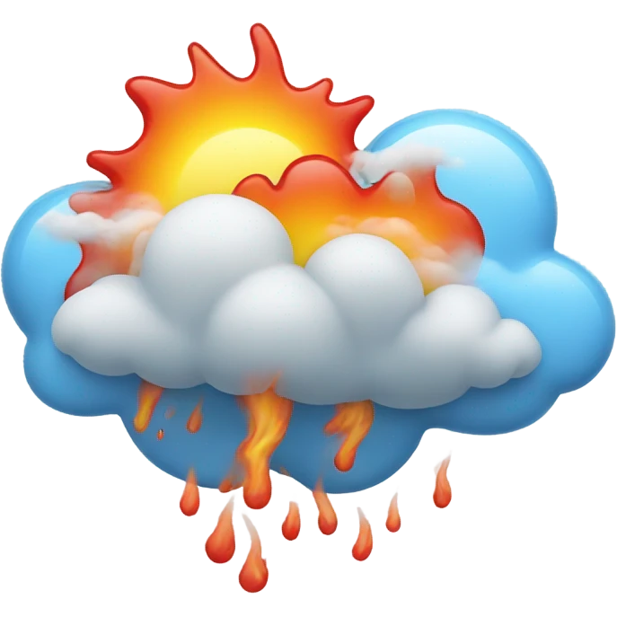 Heat w cloud  emoji