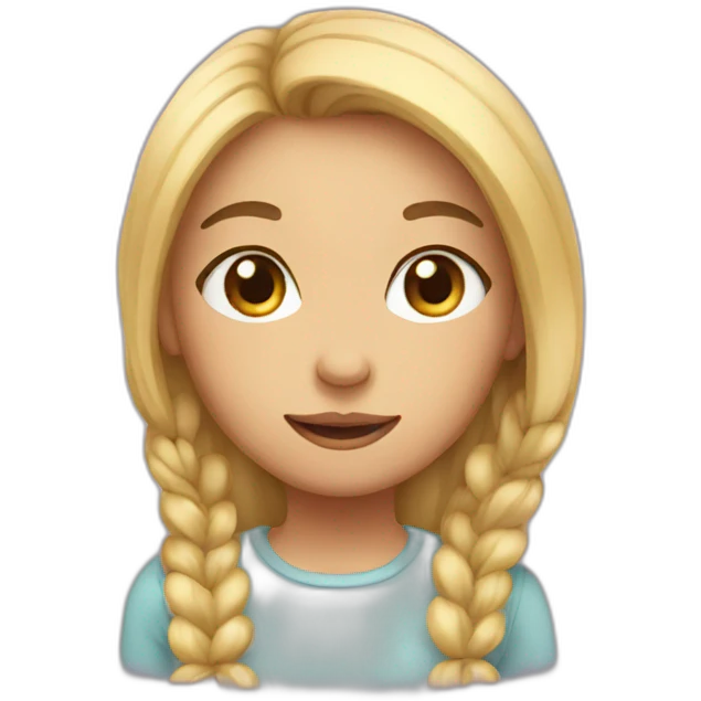Cute girl emoji