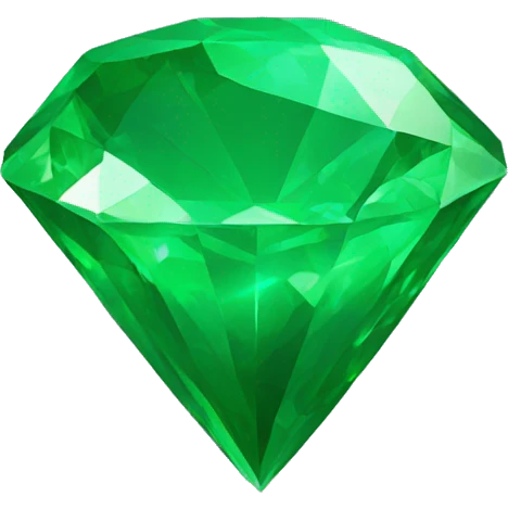 Green gem emoji